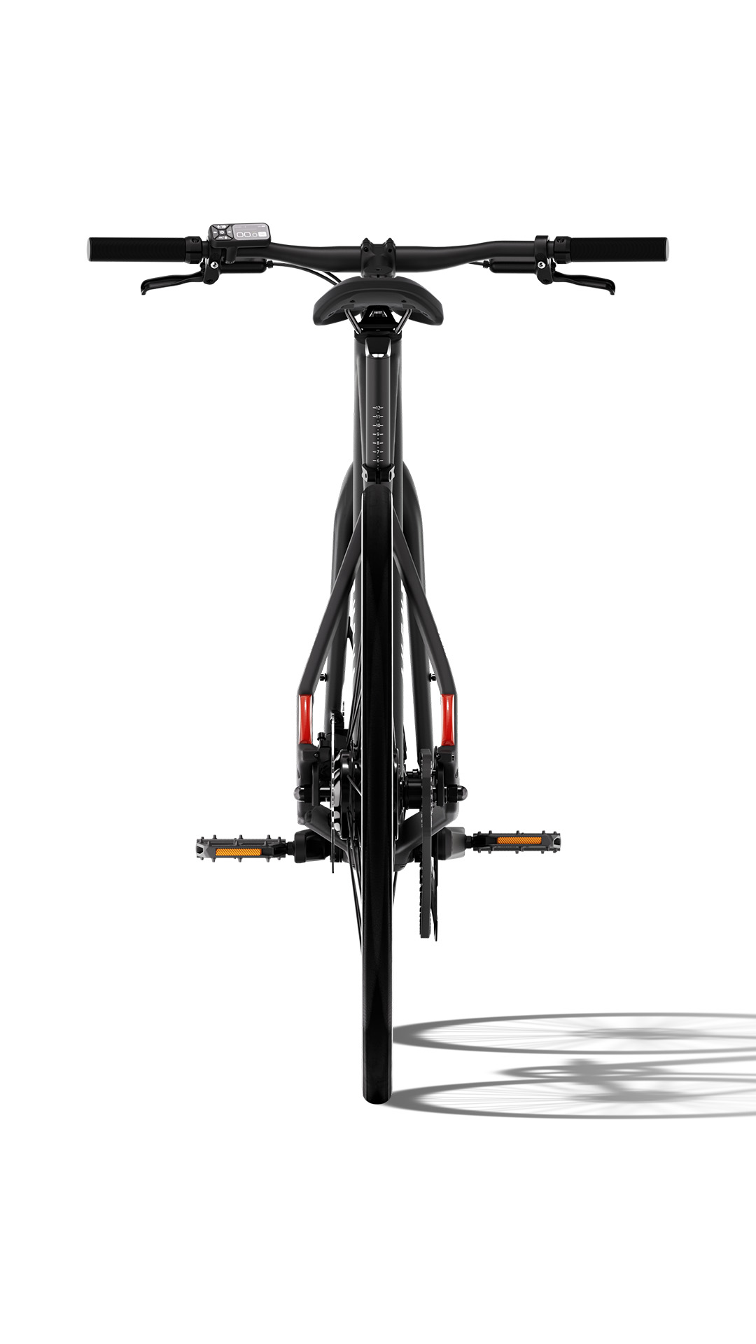 Aventon Soltera 3 ADV Matte Black desde atrás