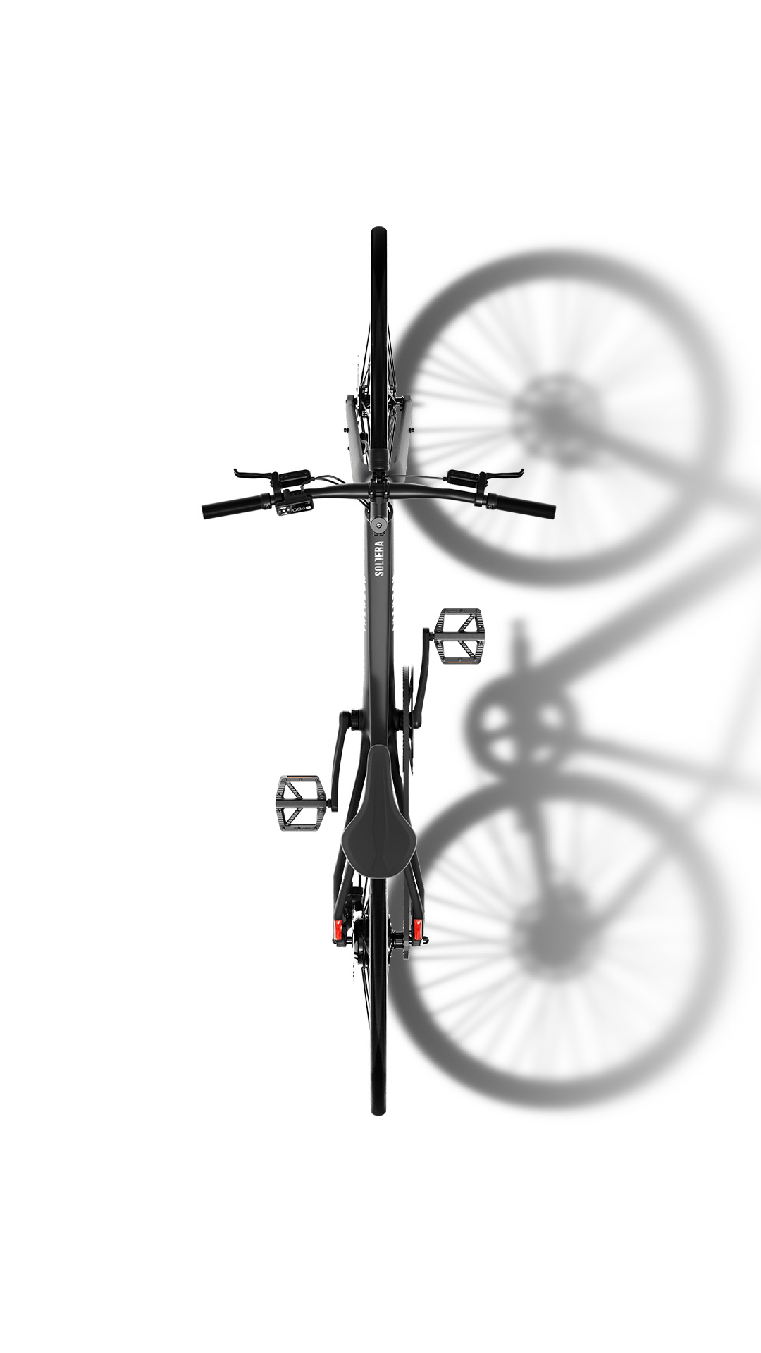 Aventon Soltera 3 ADV Matte Black vista cenital